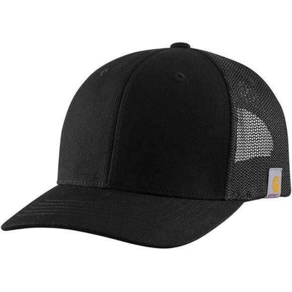 Mens mesh back trucker hat adjustable flexfit twill baseball cap snapback - Picture 2 of 2